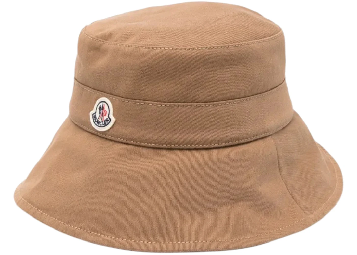 Moncler Women's Drawstring Cord Bucket Hat Beige