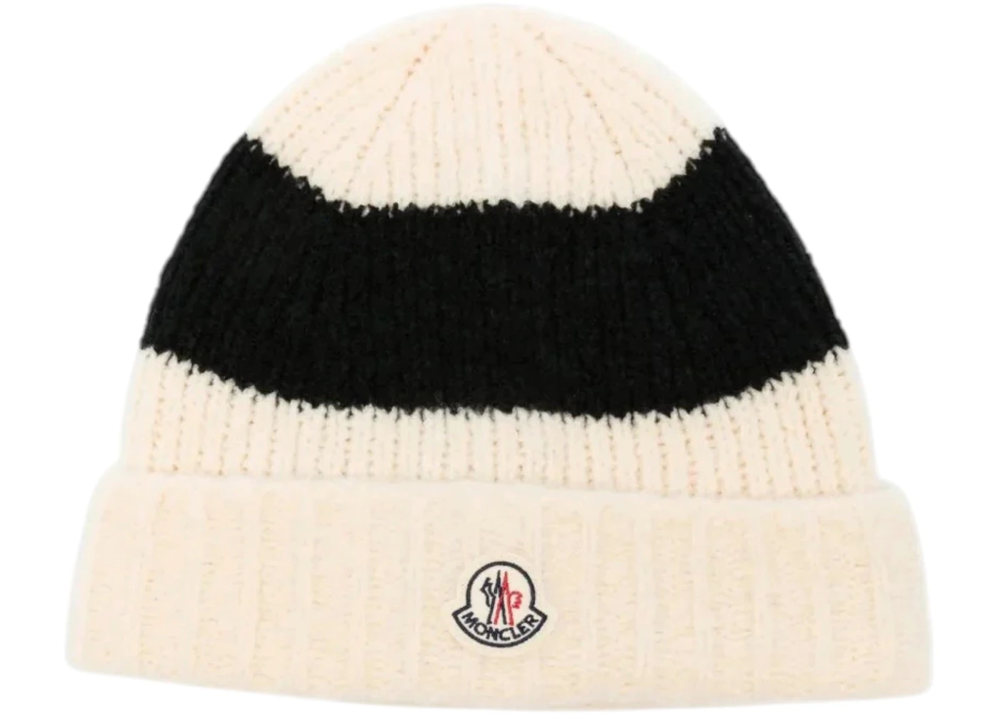 Moncler Logo Hat White/Black