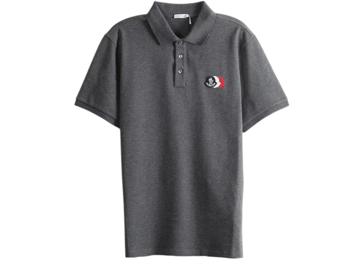 Moncler SS Polo Dark Gray Melange