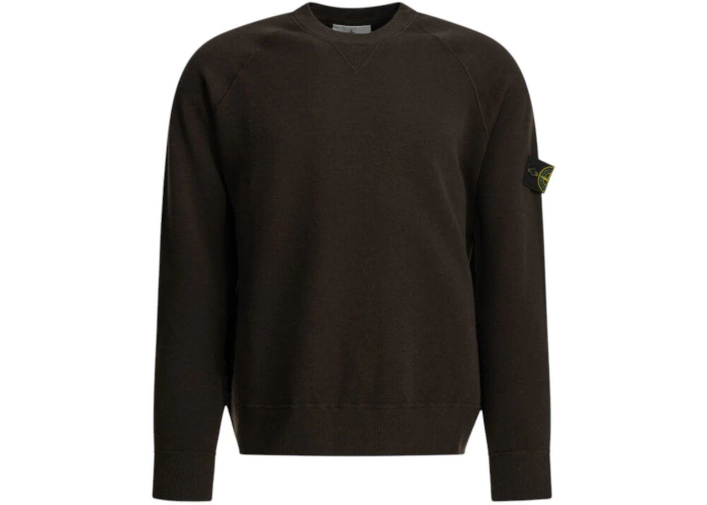 Stone Island Crewneck Logo Sweater Brown