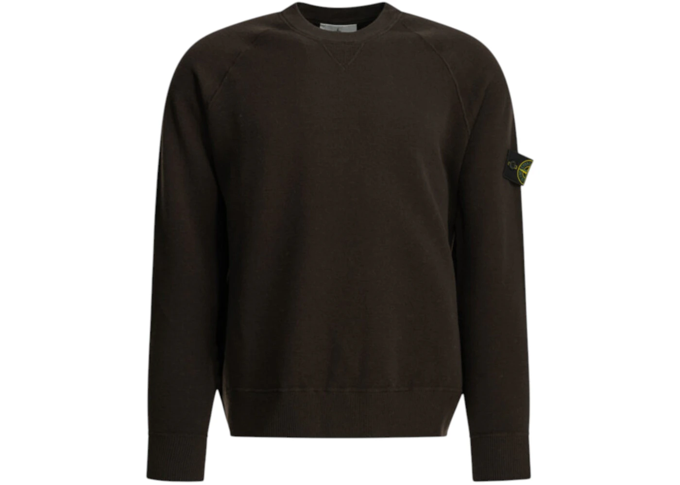 Stone Island Crewneck Logo Sweater Brown