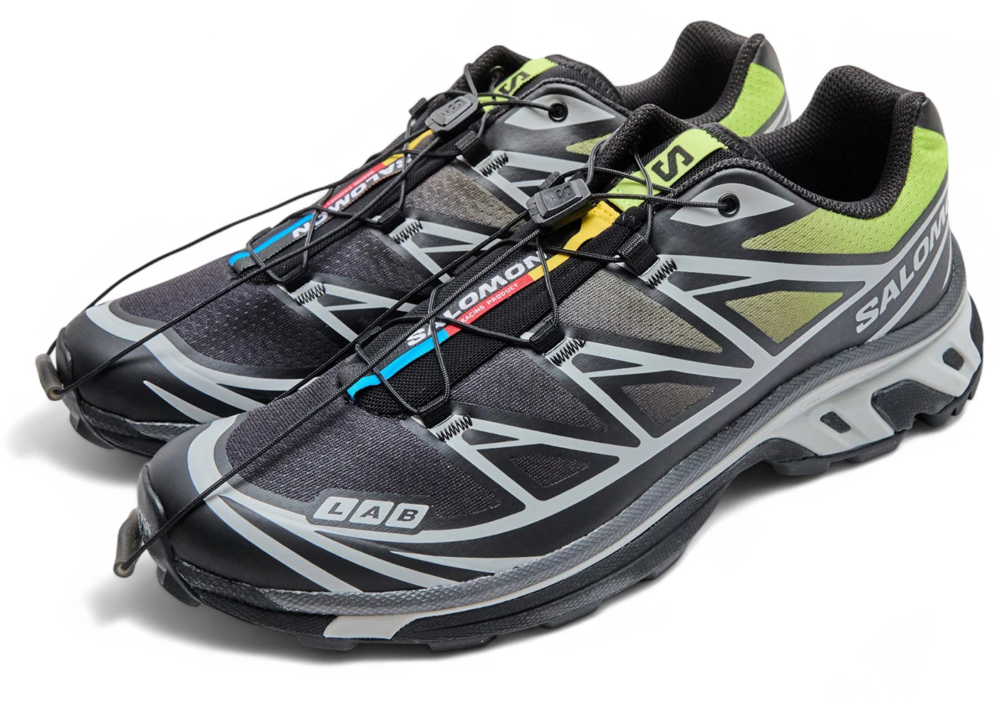Salomon XT-6 Black Acid Lime