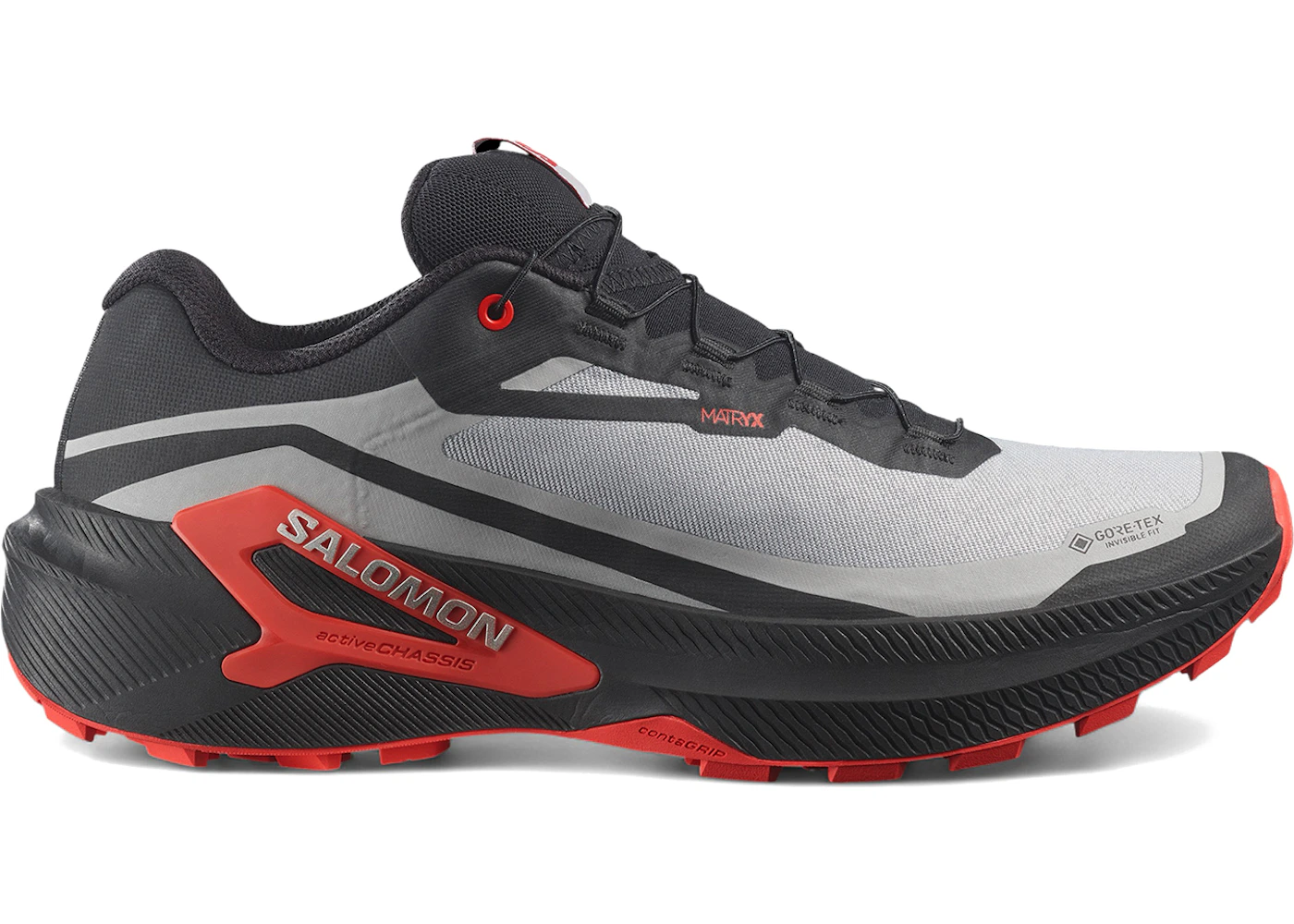 Salomon Genesis 2 Gore-Tex Black Fiery Red Silver