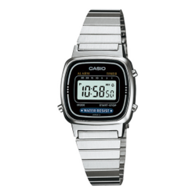 CASIO Quartz Waterproof Unisex Silver Digital
