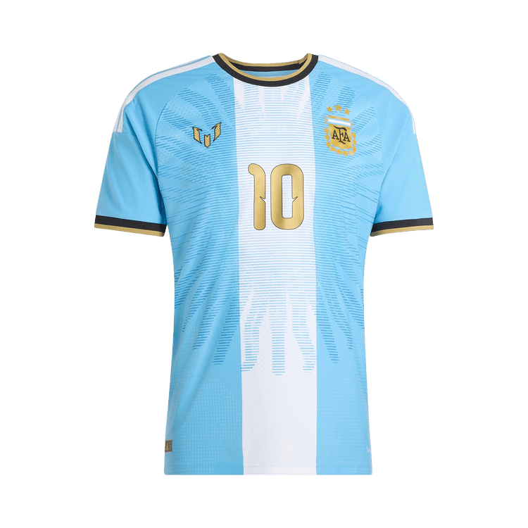Adidas Argentina Messi 10 26 Authentic Jersey 'Light Blue'