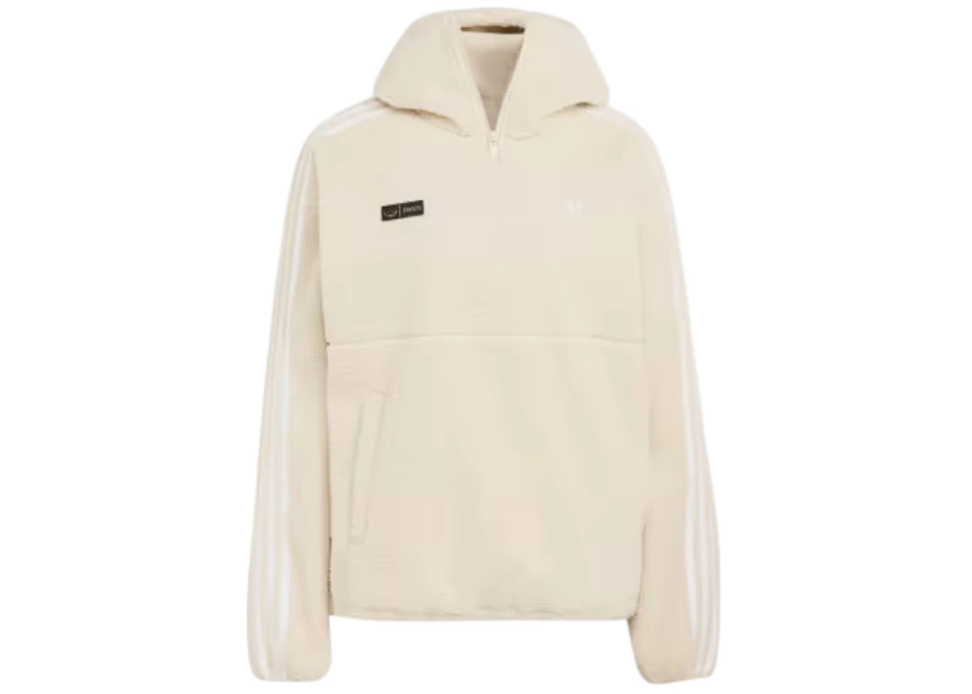 adidas Women's Originals x Jennie Fleece Hoodie Jacket Beige