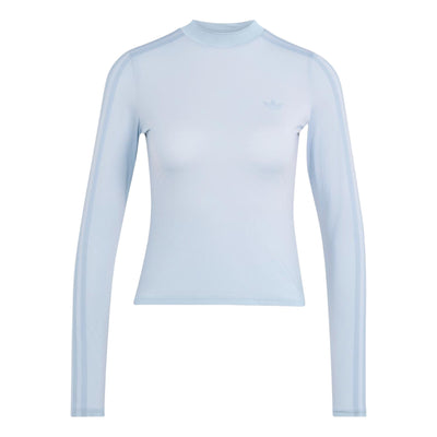 (WMNS) adidas x Jennie Sheer Long Sleeve T-Shirt Asia Sizing 'Wonder Blue'