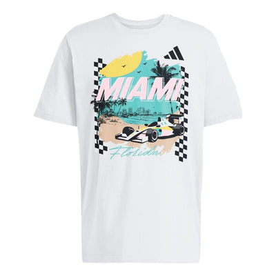 adidas Miami Race T-Shirt 'White'