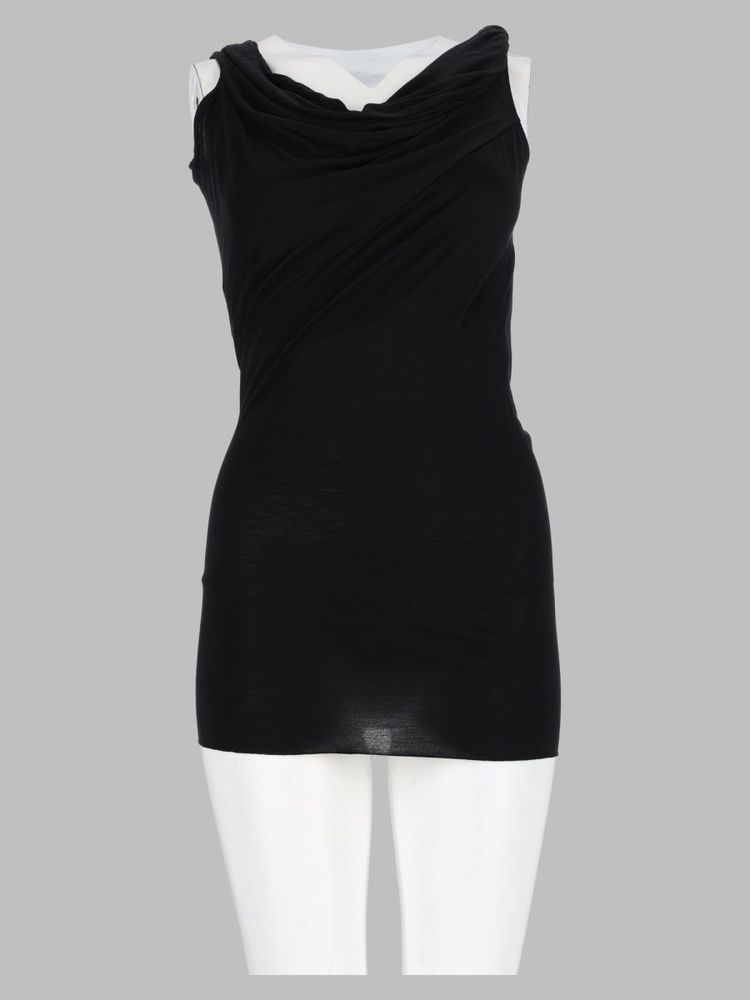 Rick Owens Lilies Draped Sleeveless Top