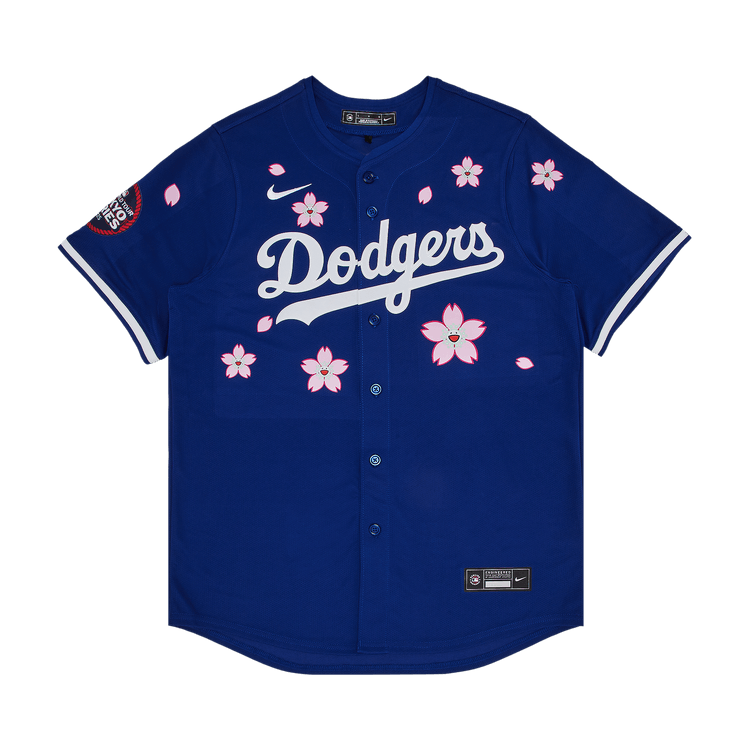 Nike x Takashi Murakami x MLB World Tour Tokyo Series 2025 Dodgers Tokyo Away Jersey 'Blue'