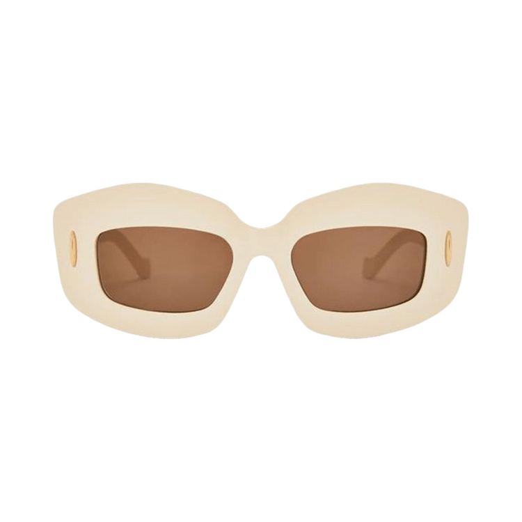 Loewe Square Sunglasses 'Ivory/Brown'
