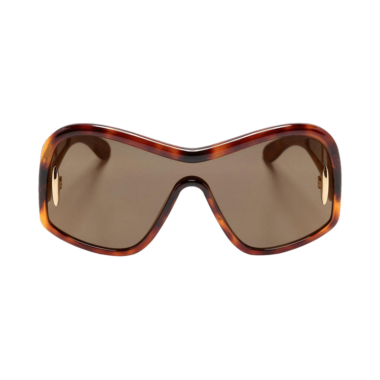 Loewe Square Mask Sunglasses 'Dark Havana/Brown Mirror'