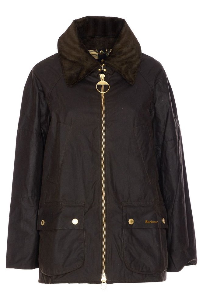 Barbour Allerston Logo Embroidered Zipped Jacket