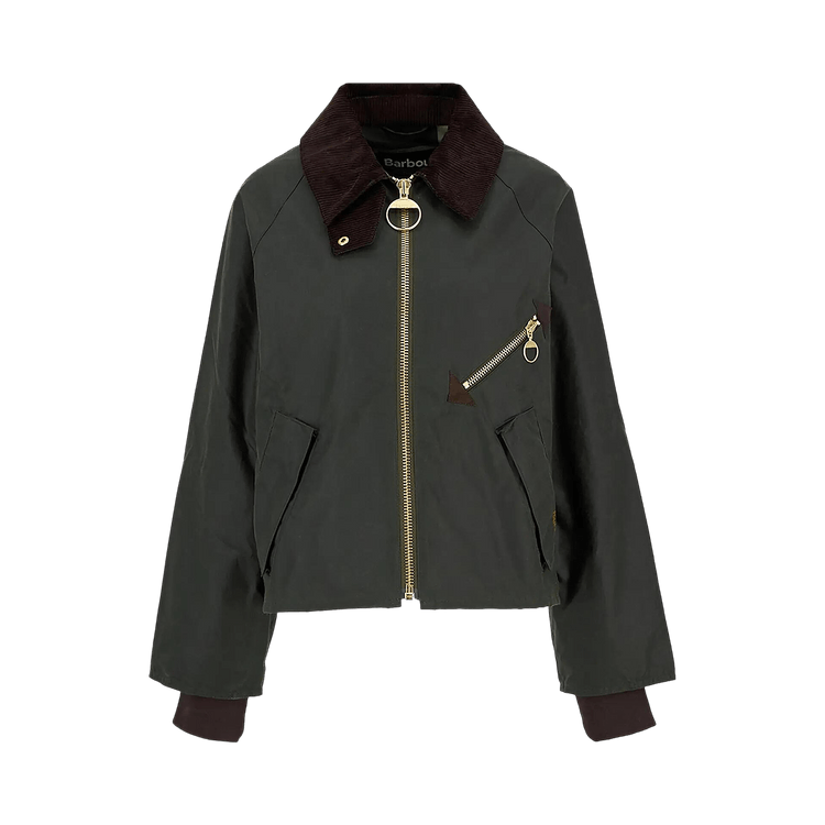 Barbour Arlene Wax Jacket 'Fern/Ancient Tartan'