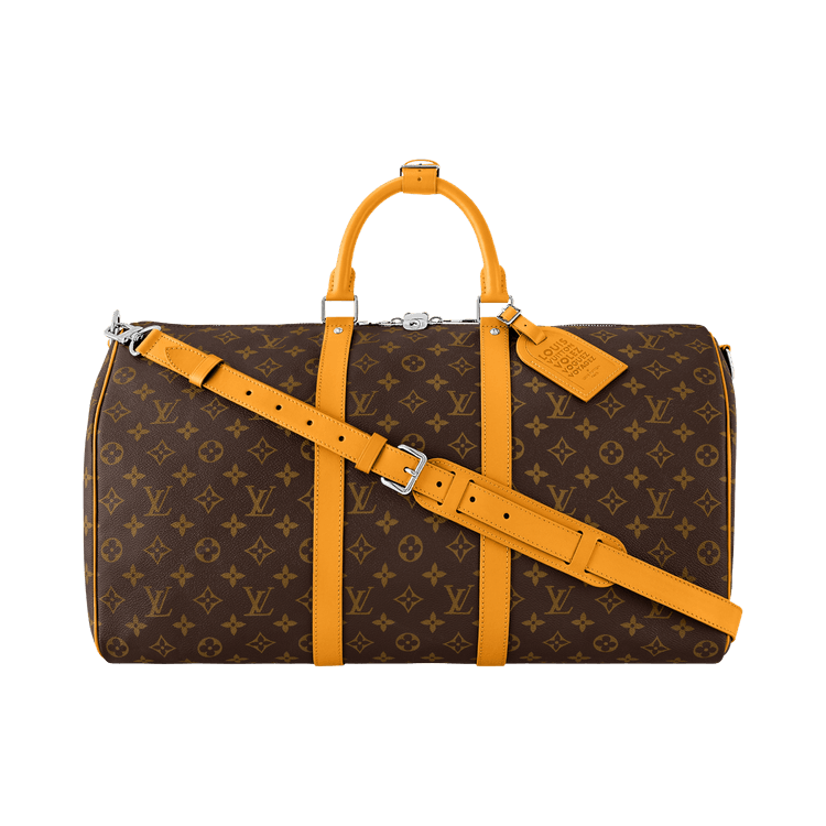 Louis Vuitton Keepall Bandoulière 50 'Brown Monogram Canvas/Safran Yellow'