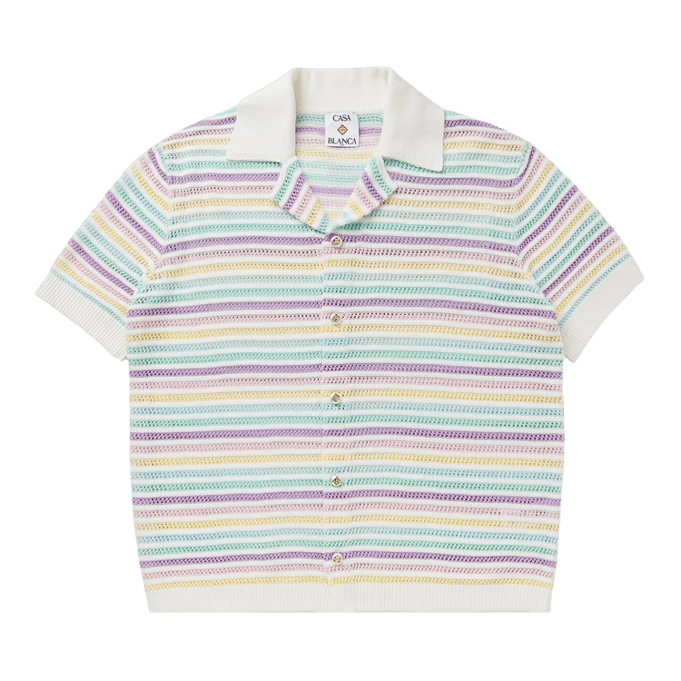 Casablanca Flower Crochet Polo 'Multicolor'