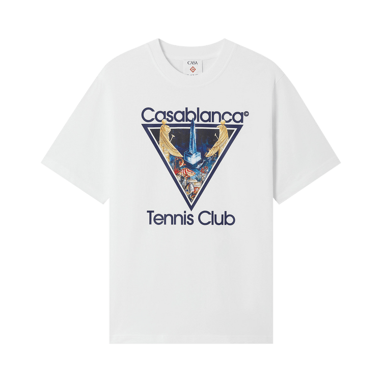Casablanca Monde Perdu Tennis Club Icon Printed Classic T-Shirt 'White'