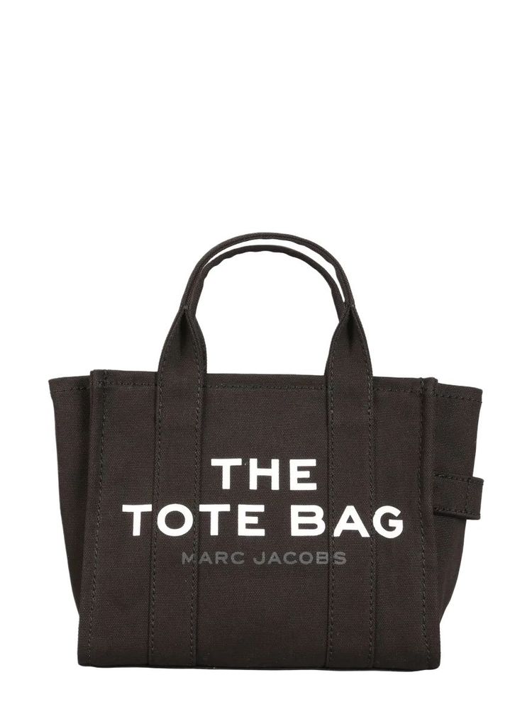 Marc Jacobs Logo Printed Zip-Up Small Tote Bag