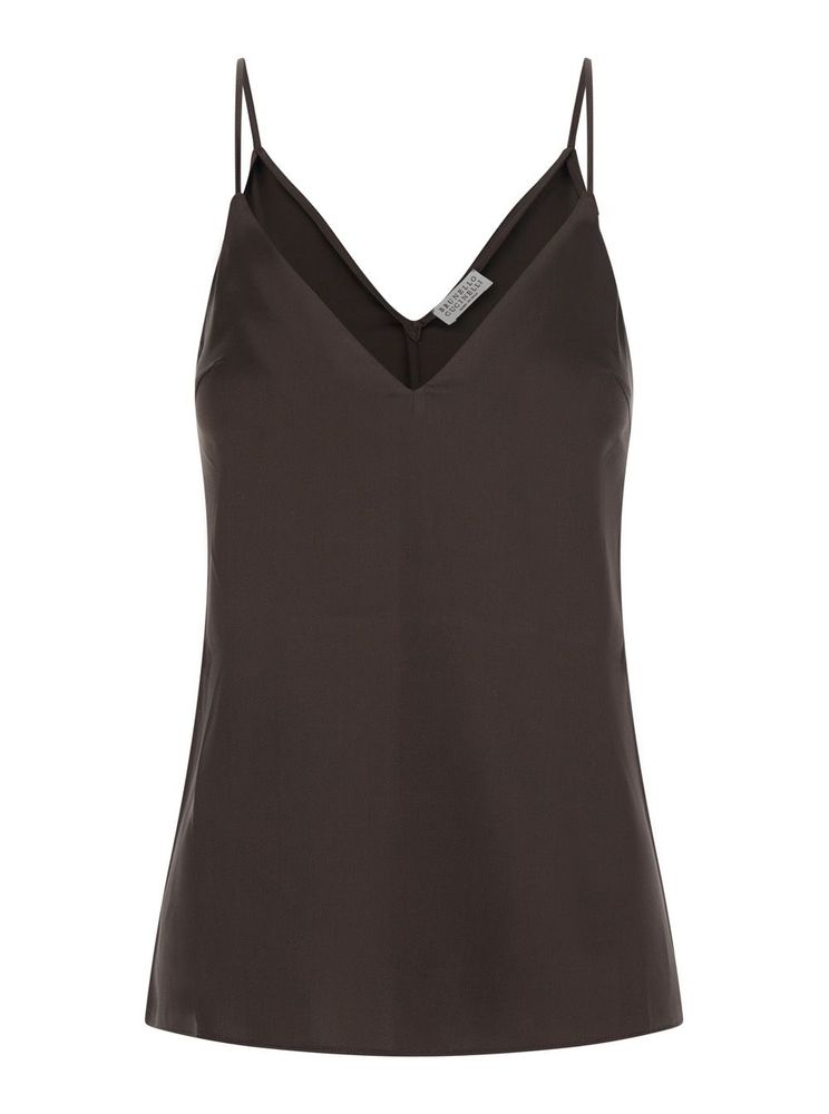 Brunello Cucinelli V-Neck Sleeveless Top