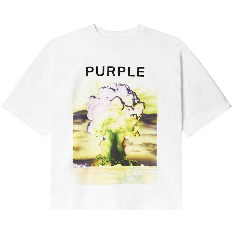 PURPLE BRAND Textured Jersey Short-Sleeve 'White'