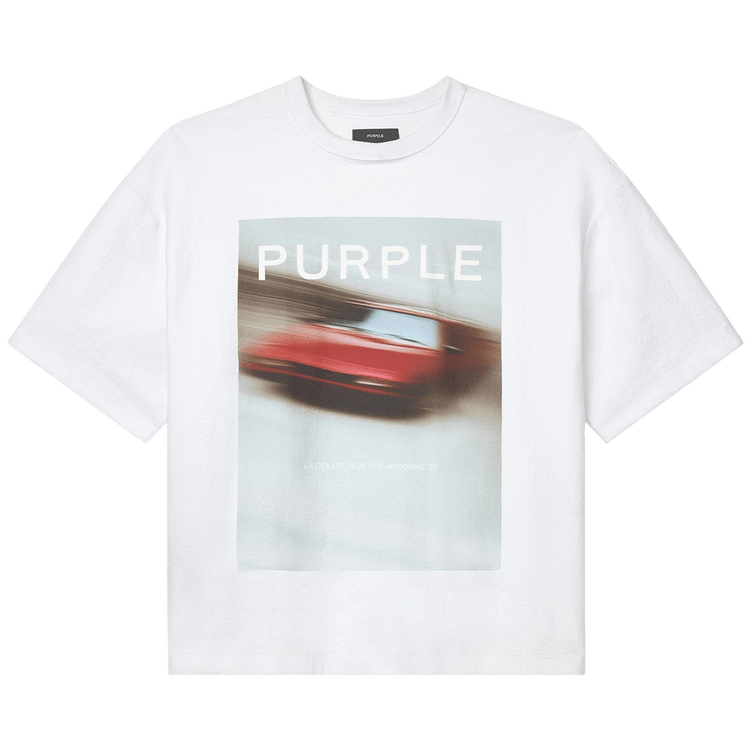 PURPLE BRAND Heavyweight Textured Jersey Short-Sleeve 'White'