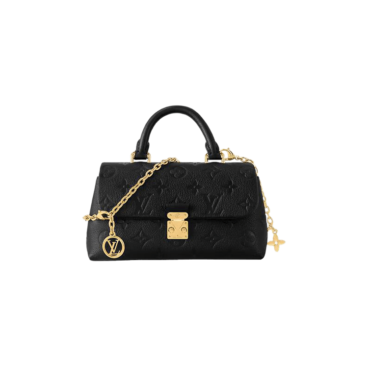 Louis Vuitton Nano Madeleine 'Black Monogram Embossed Empreinte Cowhide Leather'