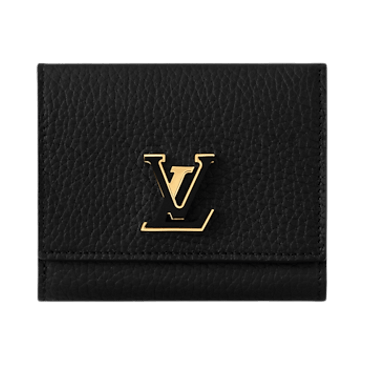 Louis Vuitton Capucines Tiny Wallet 'Black Taurillon Leather'