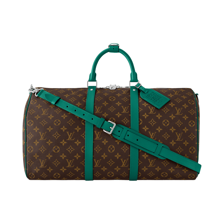 Louis Vuitton Keepall Bandoulière 50 'Brown Monogram Canvas/Borneo Green'