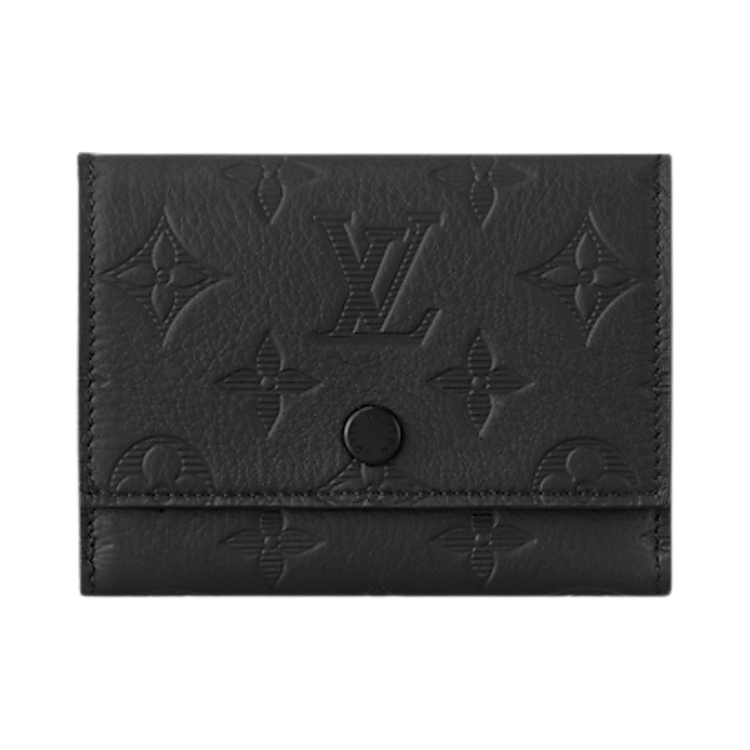 Louis Vuitton Victor Wallet 'Black Monogram Shadow Embossed Cowhide Leather'
