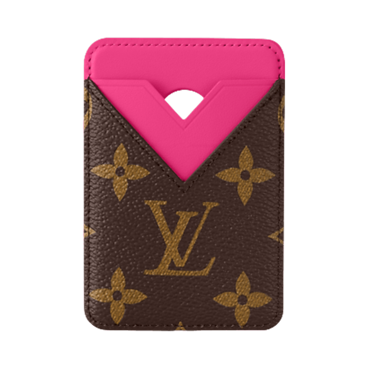 Louis Vuitton Magnetic Card Holder 'Pondichery Pink/Brown Monogram Canvas'