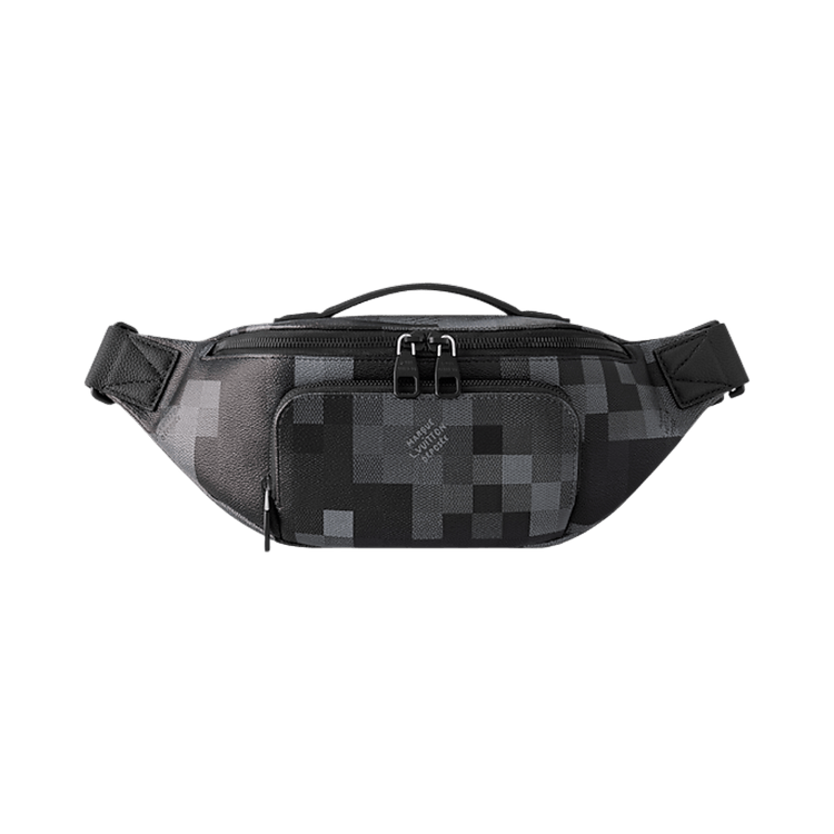 Louis Vuitton Rush Bumbag 'Black Damoflage Black Canvas'