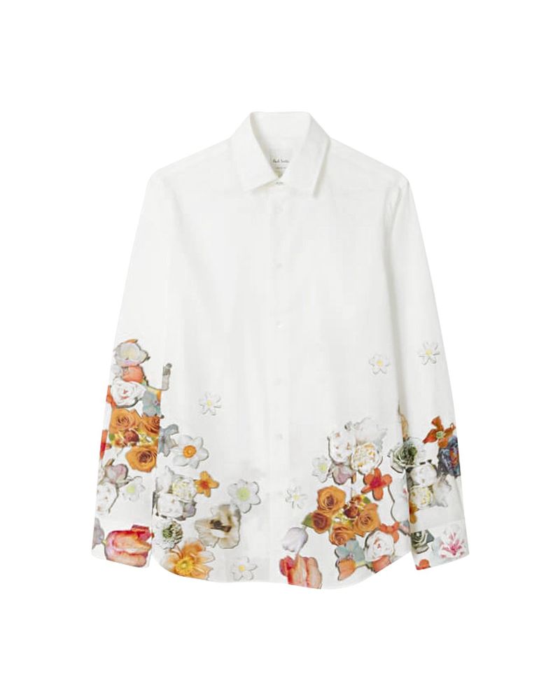Paul Smith Climbing Floral Print Shirt
