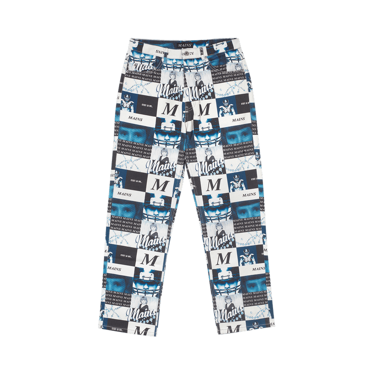 MAINS Yearbook Jeans 'Blue/White'