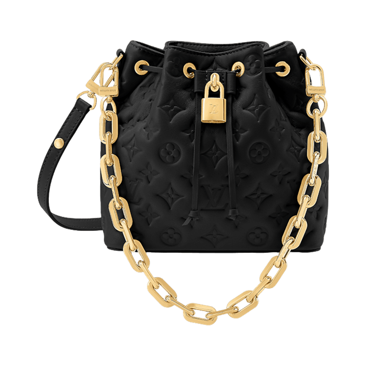 Louis Vuitton Coussin Bucket 'Black Puffy Monogram Calf Leather'