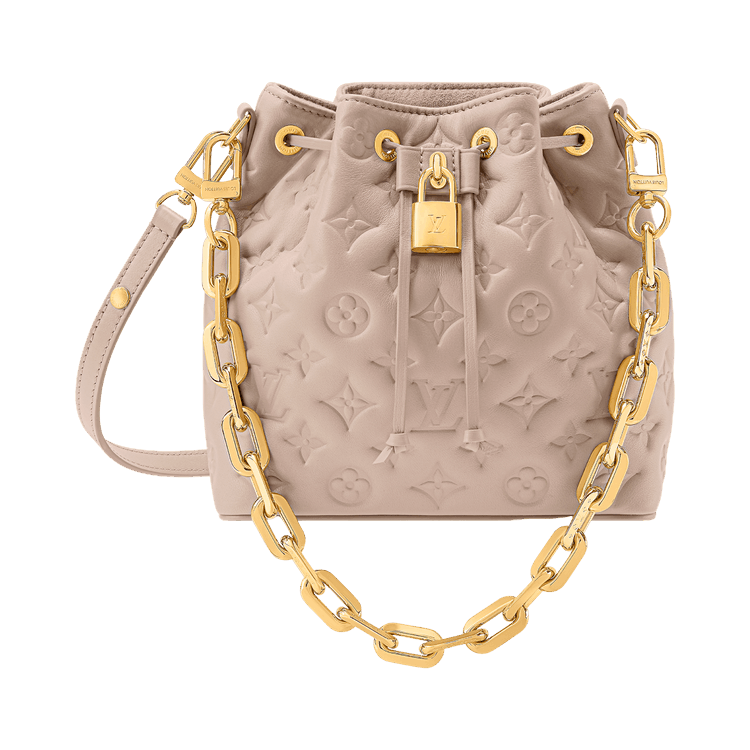 Louis Vuitton Coussin Bucket 'Beige Monogram Lambskin Leather'