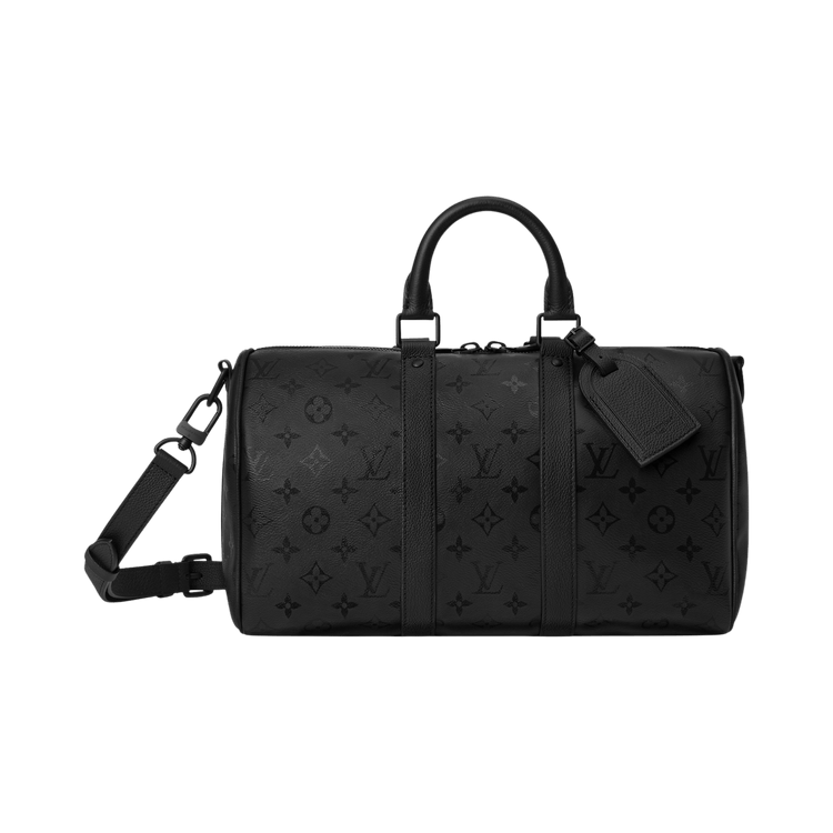 Louis Vuitton Keepall Bandoulière 35 'Black Monogram Midnight Canvas'