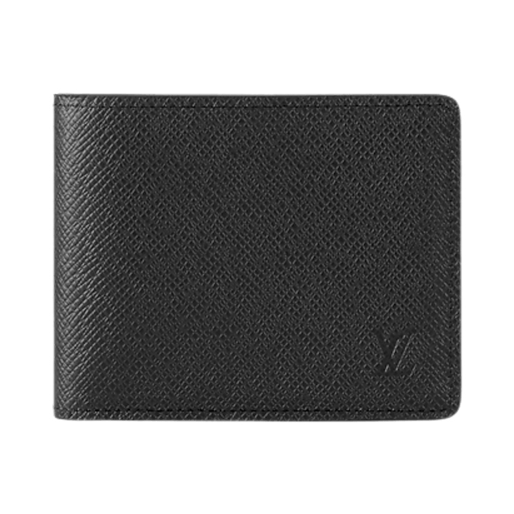 Louis Vuitton Slender Wallet 'Black Taiga Leather'