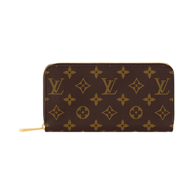 Louis Vuitton Zippy Wallet 'Brown Monogram Canvas/Fuchsia Pink'