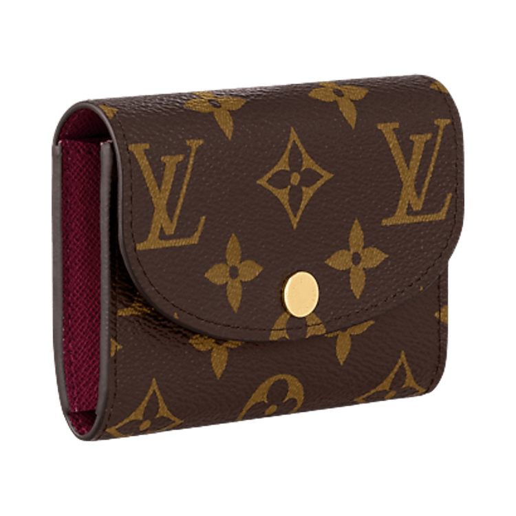 Louis Vuitton Rosalie Coin Purse 'Brown Monogram Canvas/Fuchsia Pink'