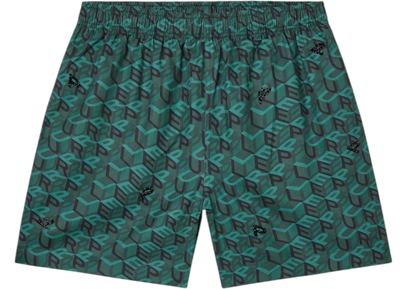 Purple Brand Lyocell Resort Short Shorts Green