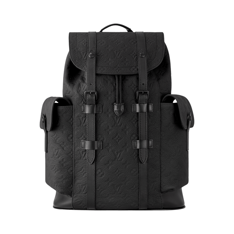 Louis Vuitton Christopher MM 'Black Embossed Taurillon Monogram Cowhide Leather'
