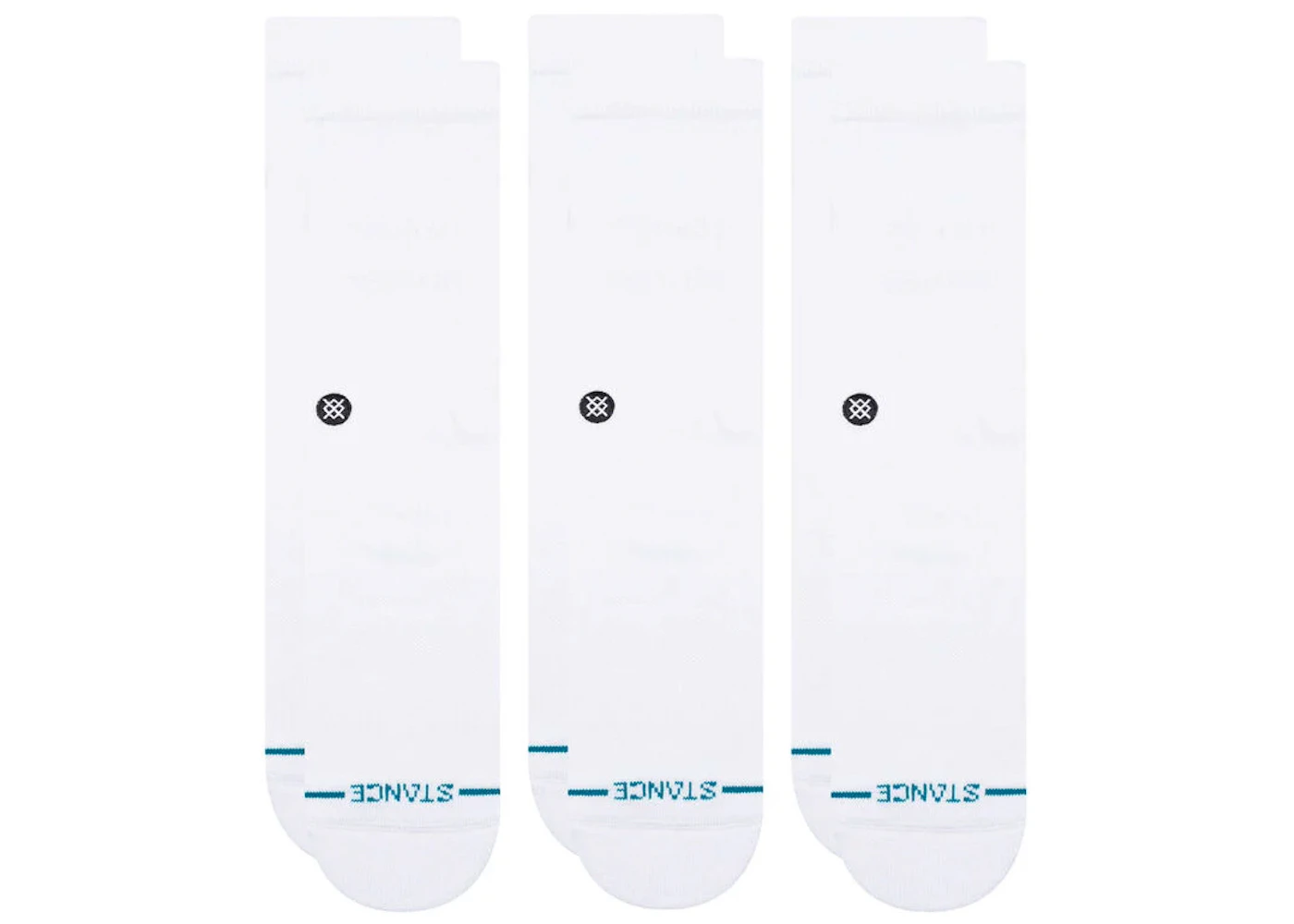 Stance Icon Crew Socks (3 Pack) White