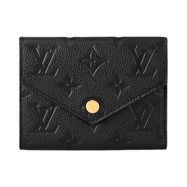 Louis Vuitton Victorine Wallet 'Black Monogram Embossed Empreinte Cowhide Leather'