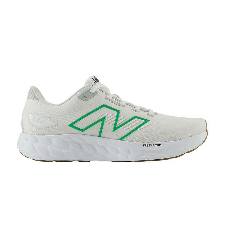 New Balance Fresh Foam 680v8 2E Wide 'White Kelly Green'