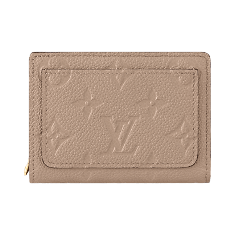 Louis Vuitton Clea Wallet 'Tourterelle Beige Monogram Embossed Empreinte Cowhide Leather'