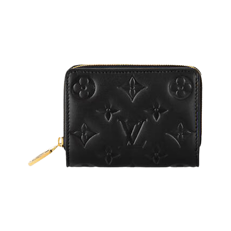 Louis Vuitton Lou Wallet 'Black Monogram-Embossed Lambskin'