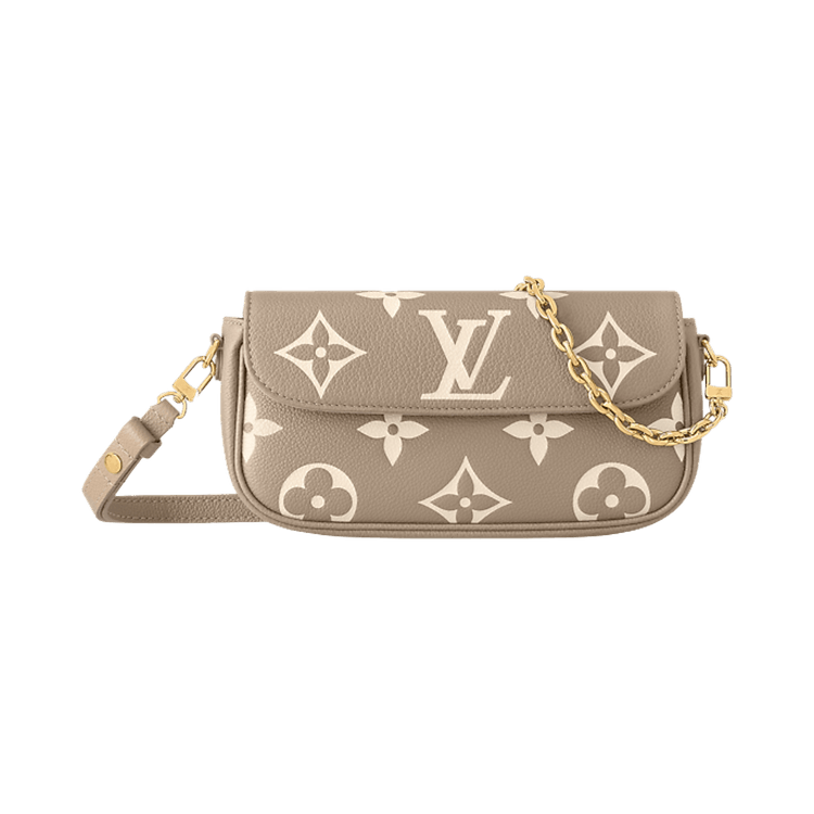Louis Vuitton Wallet On Chain Ivy 'Tourterelle Gray/Cream Monogram Embossed Empreinte Cowhide Leather'