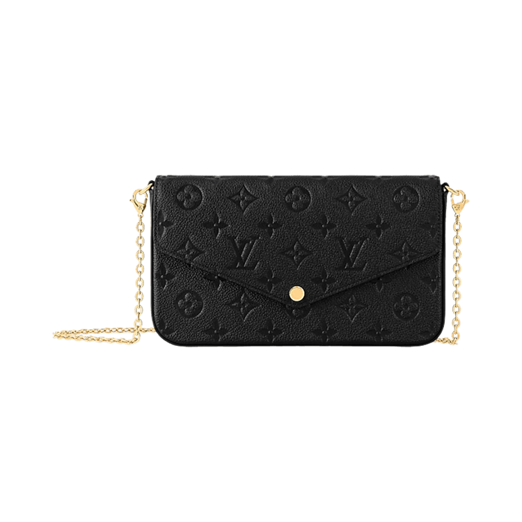 Louis Vuitton Pochette FéLicie 'Black Monogram Embossed Empreinte Cowhide Leather'