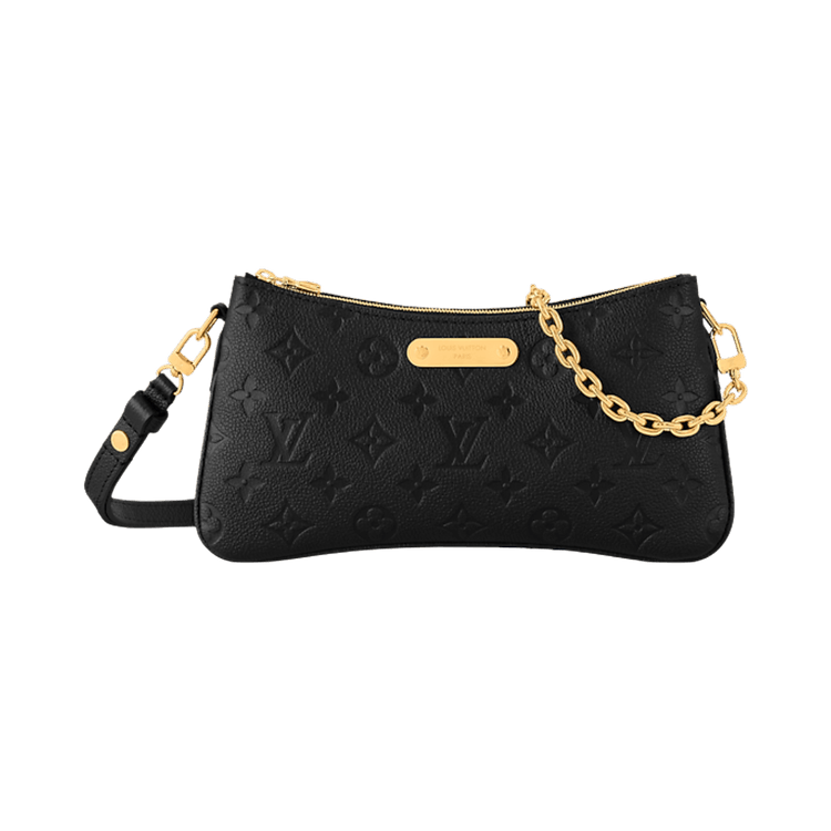 Louis Vuitton Pochette Liv 'Black Monogram Embossed Empreinte Cowhide Leather'