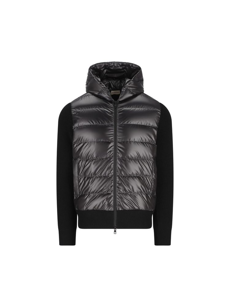 Moncler Padded Hooded Zip Sweater